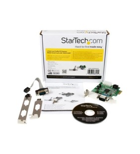 StarTech.com Carte PCI Express a faible encombrement avec 2 ports série RS232 DB9 - UART 16950 (PEX2S952LP)