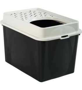 Maison de toilette TOP 50l - Noire (PP Recyclé) - 57,2 x 39,3 x 40,4 cm