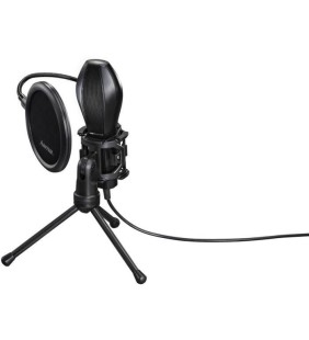 Microphone Streaming + Mini-Trépied - HAMA - MIC-USB Stream - PC et PC Portable - USB (00139907)